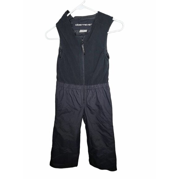 Obermeyer Kids SnowsuitBodysuit One-Piece Full Zip Black Sleeveless SZ 6